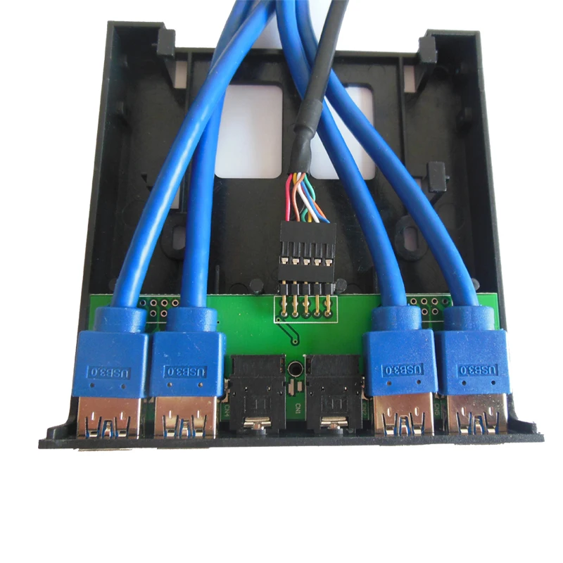 Чехол для ПК En Labs 3 5 дюйма передняя панель 4 порта USB 0 usb хаб w/ HD Audio & Mic 2 x мама