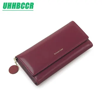 

Womens Wallets and Purses Plaid PU Leather Long Wallet Hasp Phone Bag Money Coin Pocket Card Holder Female Wallets Purse