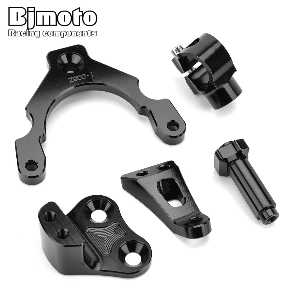 

Bjmoto Z 900 2017 2018 Motorcycle Motocross Stabilizer Steering Damper Mounting Bracket Set For Kawasaki Z900 2017-2018