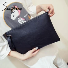 Fashion Wristband Handbag Women Clutch Bags Leather Solid Envelope Bag Female Day Clutch Evening Bag Ladies Knucklebox Hand Bags