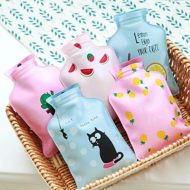 

Small Cartoon Cute Portable Hand Warmer Water Injection Storage Bag Hand Warm Water Bag Cute Mini Hot Water Bottles