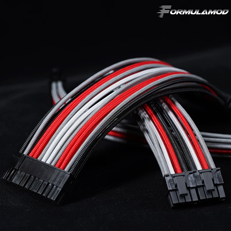 Наборы удлинительных кабелей 18AWG включая ATX 24Pin * 1 PCI E 8PIN 2 CPU Comb