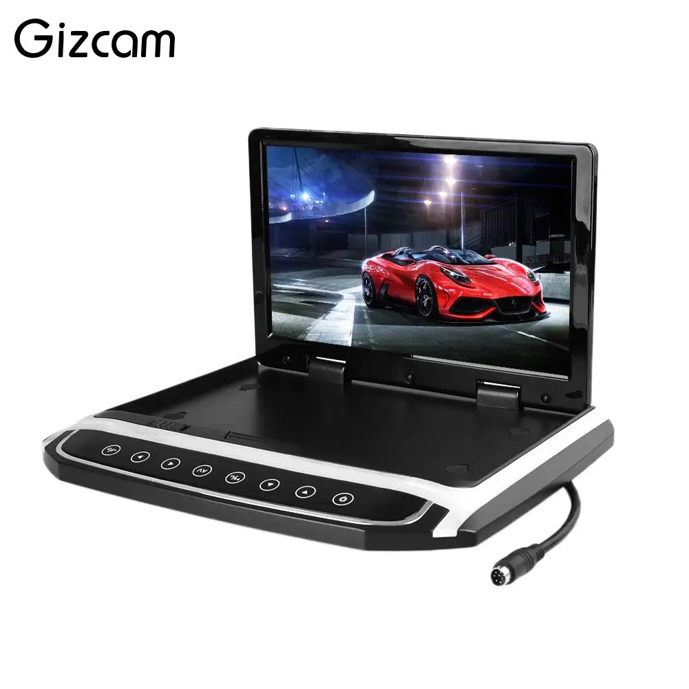 

Gizcam high quality 10.2" Car Truck Ceiling Flip Down Overhead Roof Mount HD Screen Video Monitor Car Flip Down Monitor