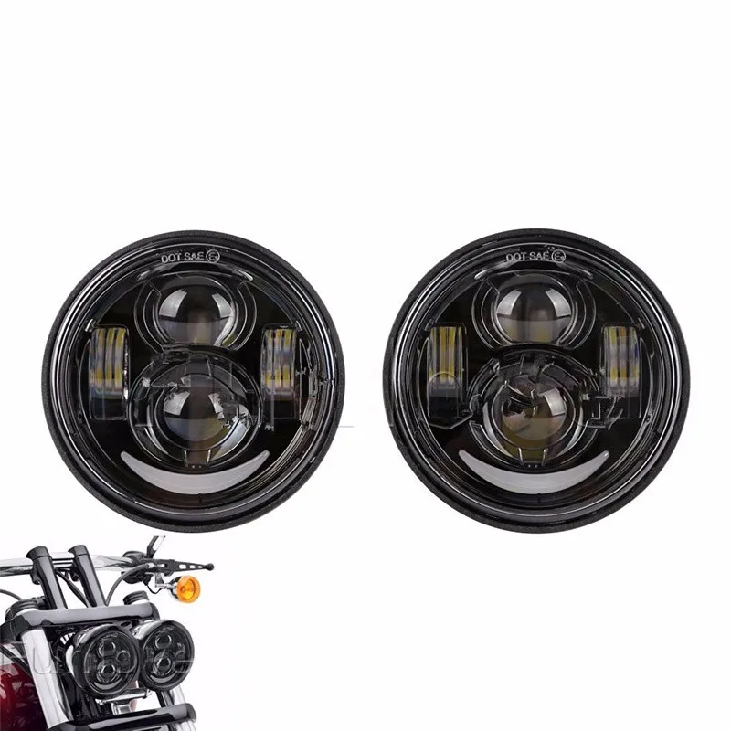 5 Inch Daymaker Projector LED Headlights DRL for Harley-Davidson Dyna Fat Bob