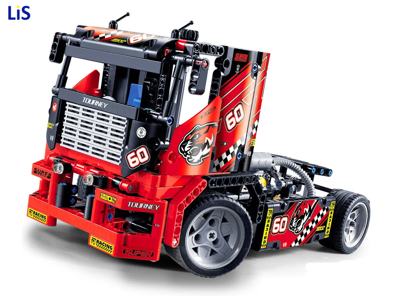 

608pcs Race Truck Car 2 In 1 Transformable Model Building Block Sets legoing DIY Toys Compatible Technic 42041