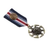 Pin de broche de uniforme de tela con medallón colgante de rueda de lobo Punk para hombre ► Foto 1/5