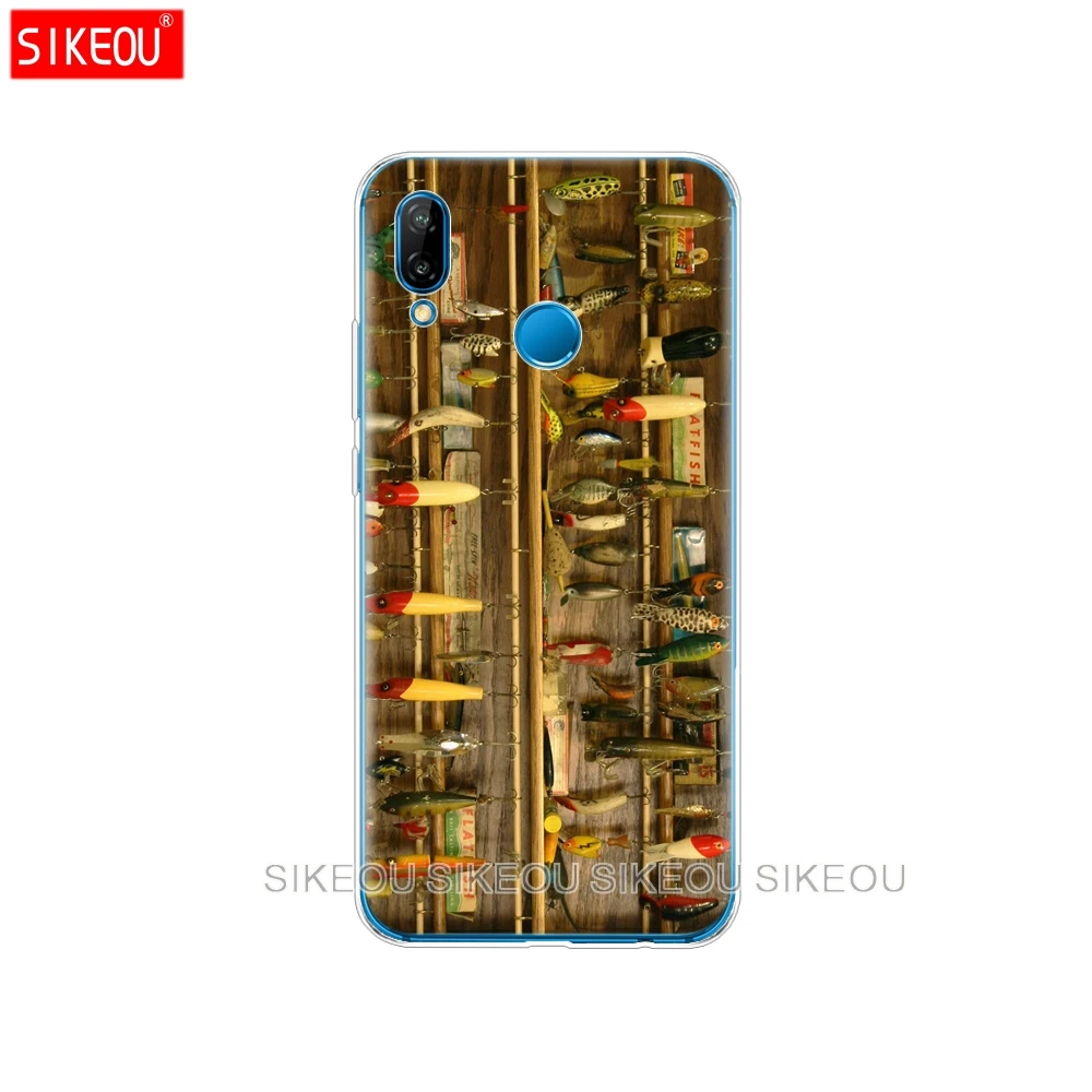 Силиконовый чехол для телефона Huawei P20 P7 P8 P9 P10 Lite Plus Pro 2017 p smart 2018 рыболовное