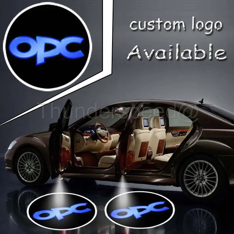 

4x Led Car Door Step Projector Laser Logo Ghost Shadow Light for Opel OPC Vector #4001*4