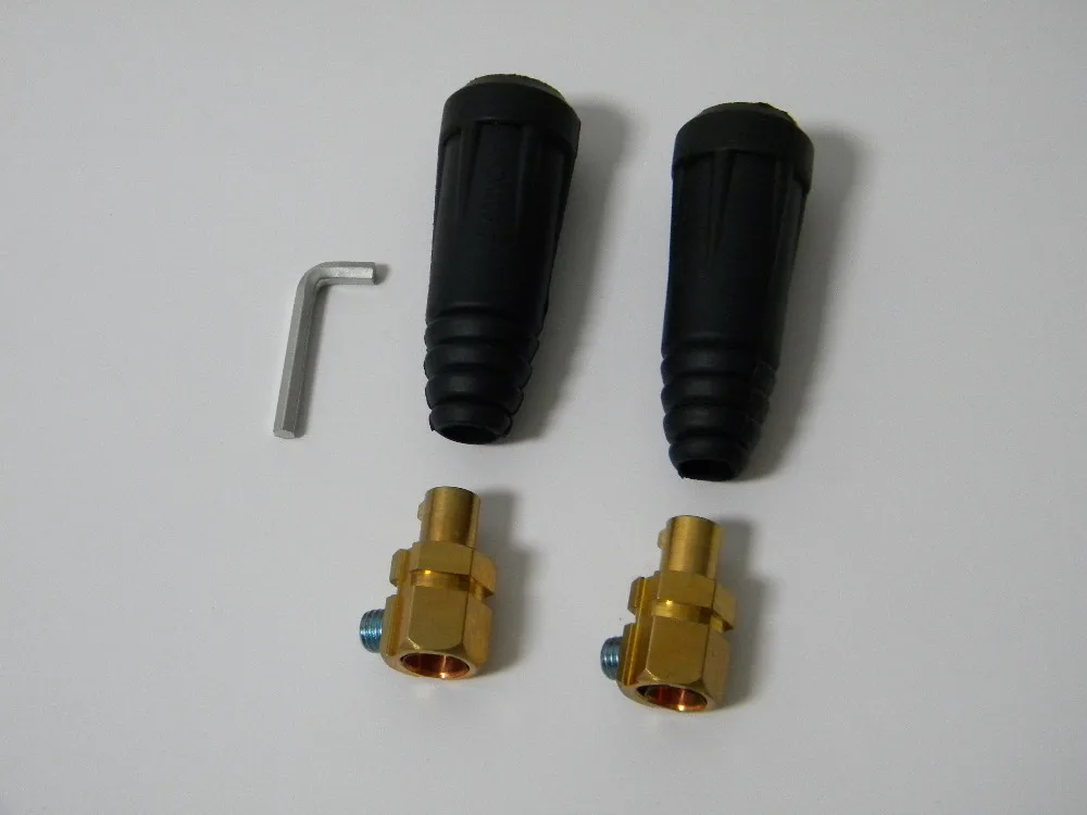 DKJ35-50 2Pcs/set MMA-250 200 160 130 A IGBT Inverter Welding Machine Welder Socket Port Cable Quick Connectors Accessories