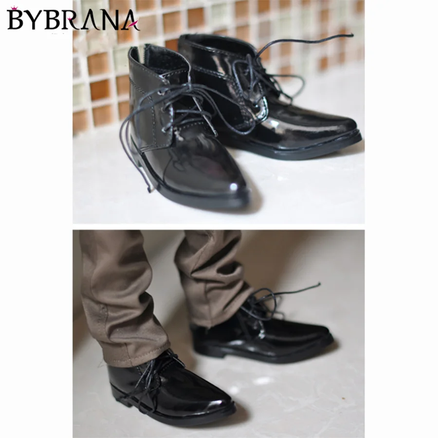 

Bybrana M3 STUDIO bjd baby clothes 1/3 1/4 boutique hot black pointed patent leather dolls shoes