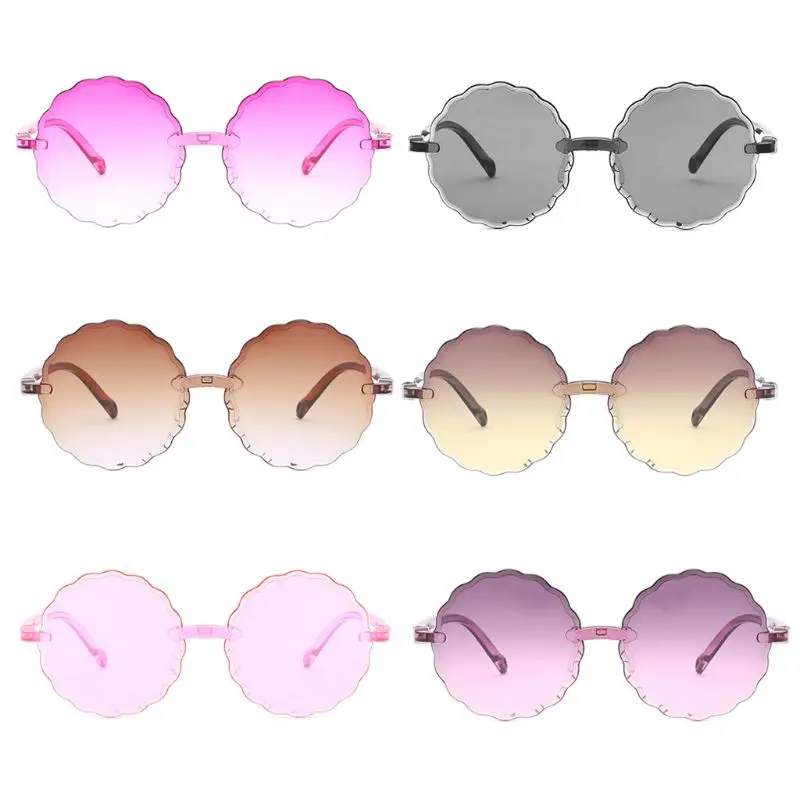 

Kids Sunglasses Child Hats & Caps Sun Glasses Round Flower Gafas Baby Children Tint Clear Lens Colorful Sunglasses Girls Boys