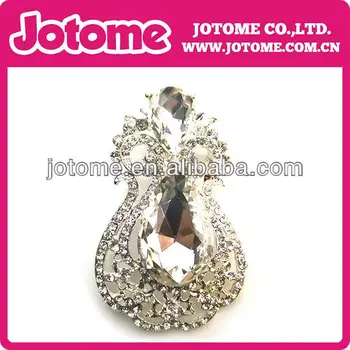 

Free shipping Wedding Invitation Clear Flat Back Rhinestone Brooches