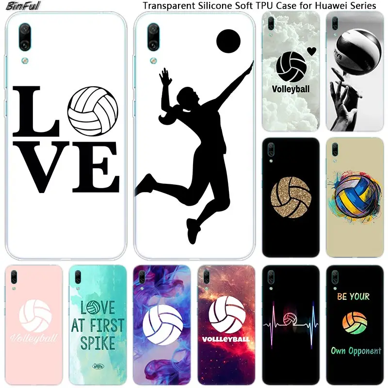 Volleyball Sports Soft Silicone Phone Case for Huawei Mate 10 20 Lite Pro Enjoy 9S Y9 Y7 Y6 Y5 2019 2018 Pro 2017 Fashion Cover