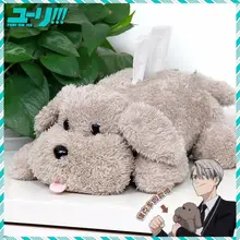 Аниме Юри! На льду Victor Makkachin пудель плюшевая коробка для ткани собака игрушка бумажная коробка