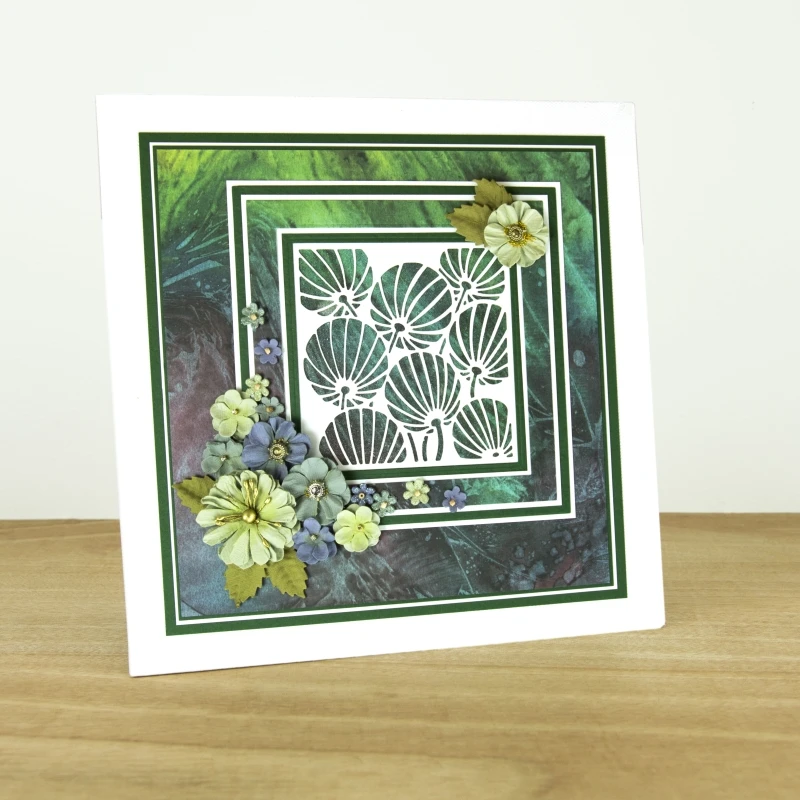 

JC Metal Cutting Dies Scrapbooking Shell Flower Background Card Making Dies Cut Embossing Folder Stencil Handmade Album Craft
