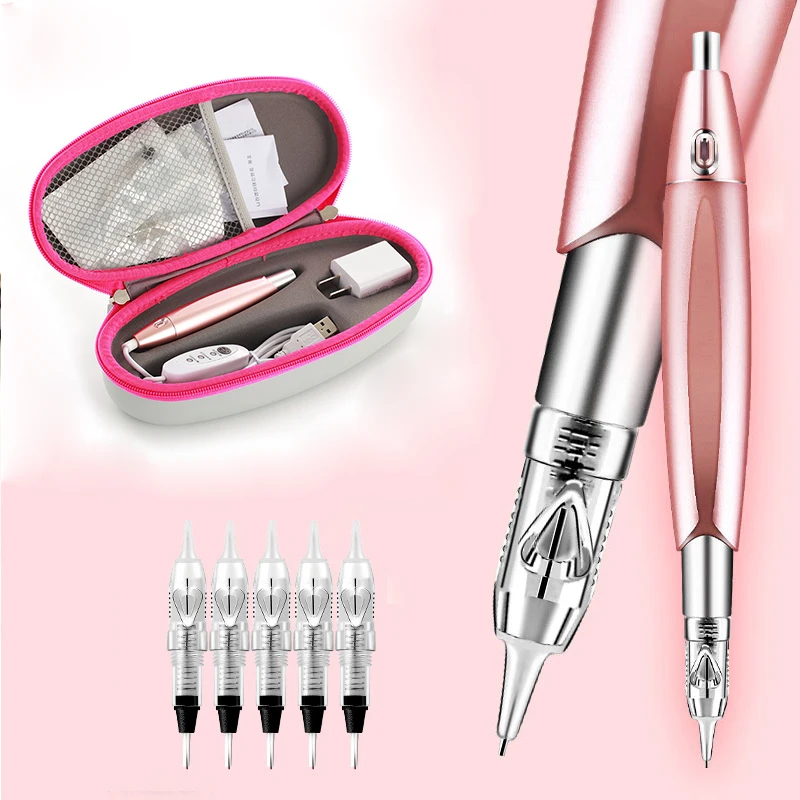 

Elektrische Microblading Tattoo Pen Semi Permanente Wenkbrauw Lip Tattoo Makeup Electric Machine For Cartridge Needle Rotary pen