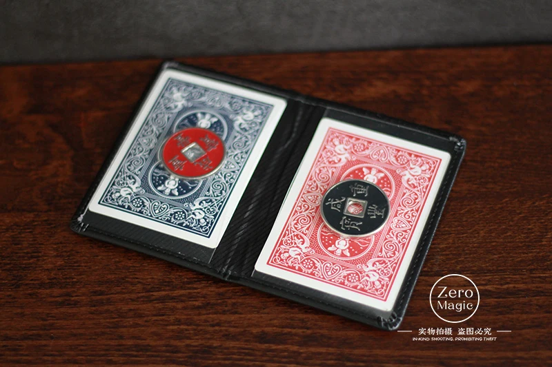 

Free shipping Traditional Coin wallet,magnetic,Genuine Leather,comedy,mental magic,magic tricks,gimmick,props