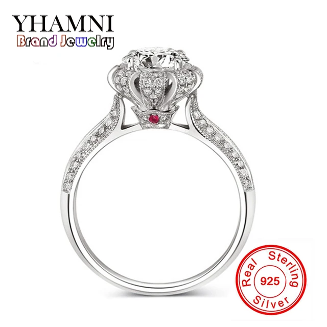 Promotion 100 Pure Silver Rings Set 1 Carat Sona Cz Diamond Promotion 100 Pure Silver Rings Set 1 Carat Sona Cz Diamond Wedding For
