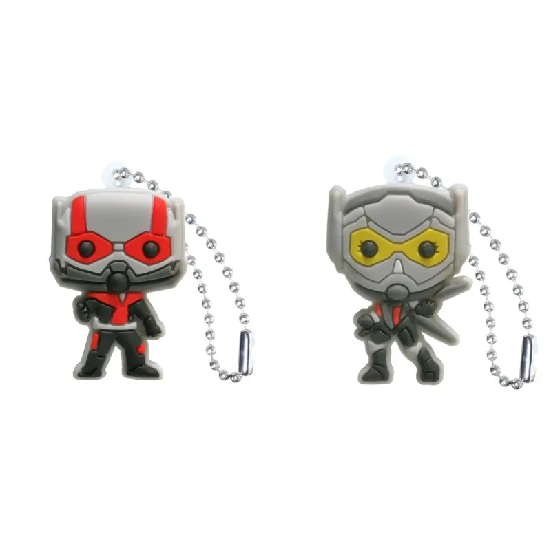 New 1pcs Ant Man and Wasp Ball Chain Anime Keychain Cartoon Hero Key Cover DIY Key Ring Kids Toys Trinkets Party Gift