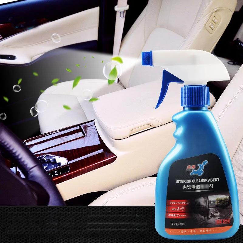 Car interior cleaning agent car wash liquid in addition to plastic foam