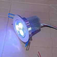 В США RF сенсорный экран беспроводного управления RGBW 3x4 Вт светодиодный потолочный светильник DC 12 В 5 проводов 30 шт./лот используется для оперный театр