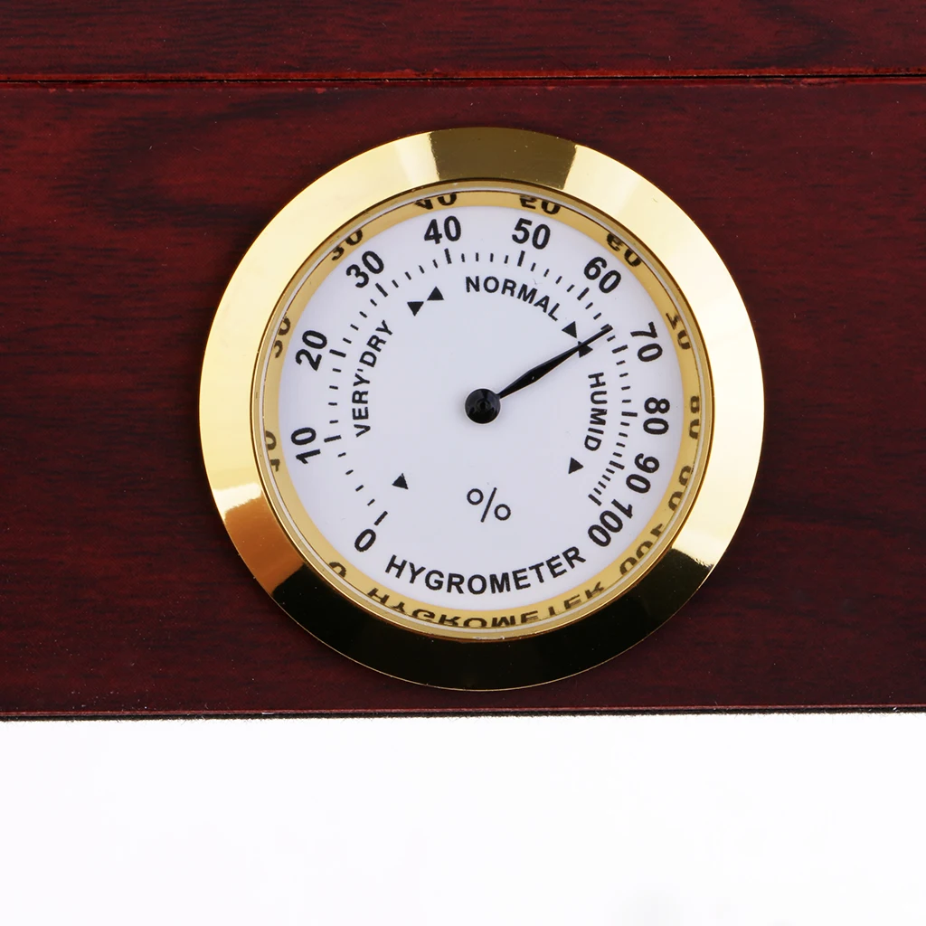 Portable Spain Cedar Wood Travel Cigar Humidor Set with Humidifier and Hygrometer Brown #4