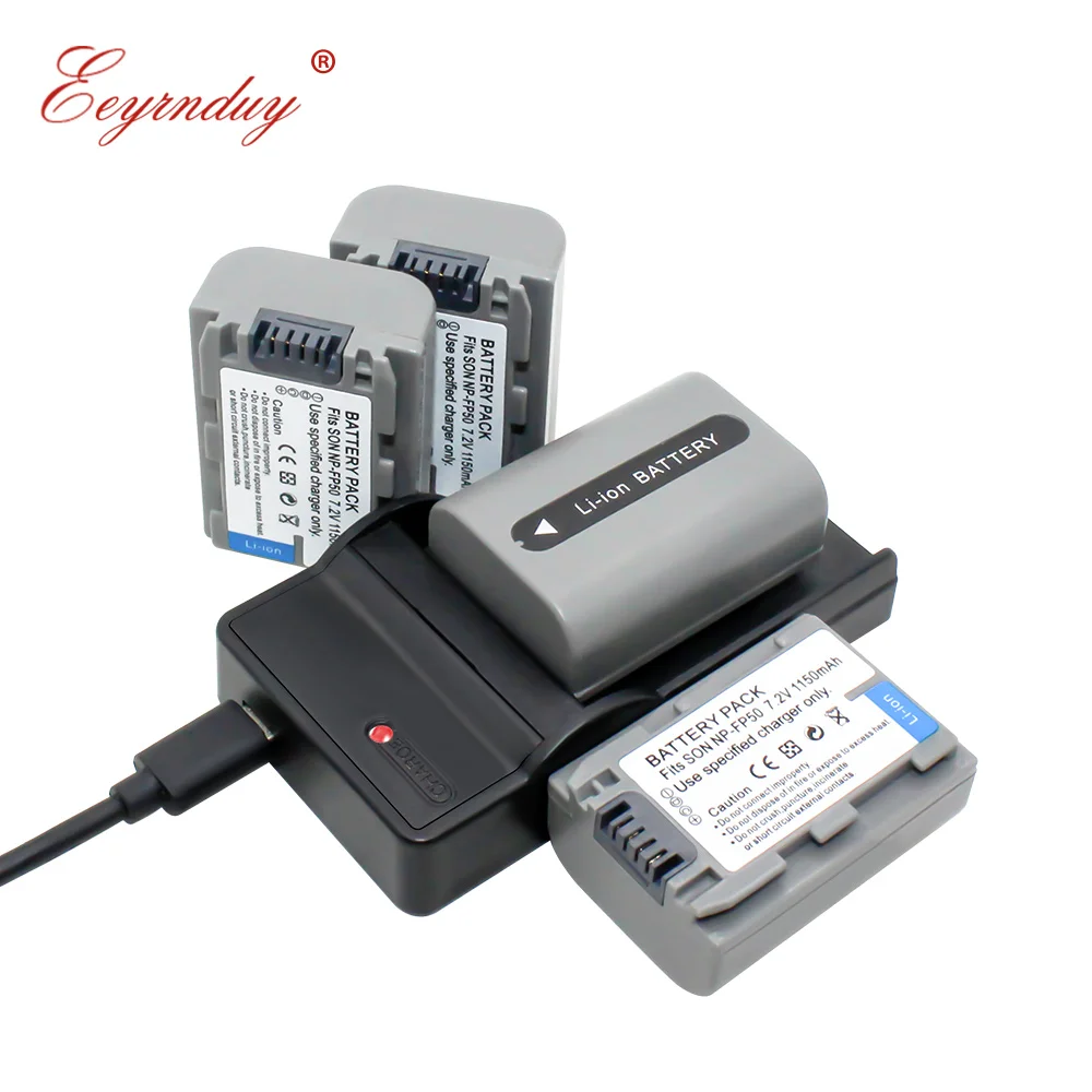 

NP-FP50 NP FP50 (4pcs NPFP50 Battery Batteries & Charger) for Sony NP-FP30 NP-FP60 NP-FP70 NP-FP71 NP-FP90 SX40 SX40R