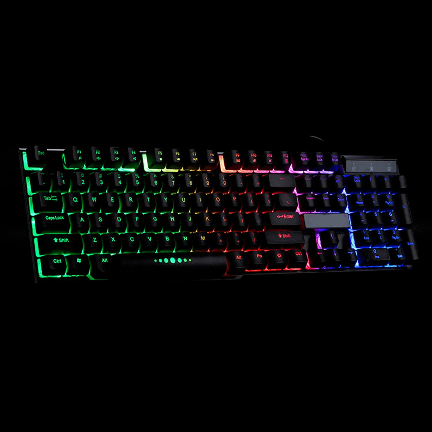  Elisona USB Wired LED 104Keys Backlit Gaming Game Keyboard for PC Computer Csgo Overwatch Lol Gamer