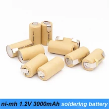 ni-mh 1.2v battery 3000mah soldering strip for power screwdriver battery and robot battery 1.2v nimh rechargeable battery s4 ni-mh 1.2v battery 3000mah soldering strip for power screwdriver battery and robot battery 1.2v nimh rechargeable battery s4
