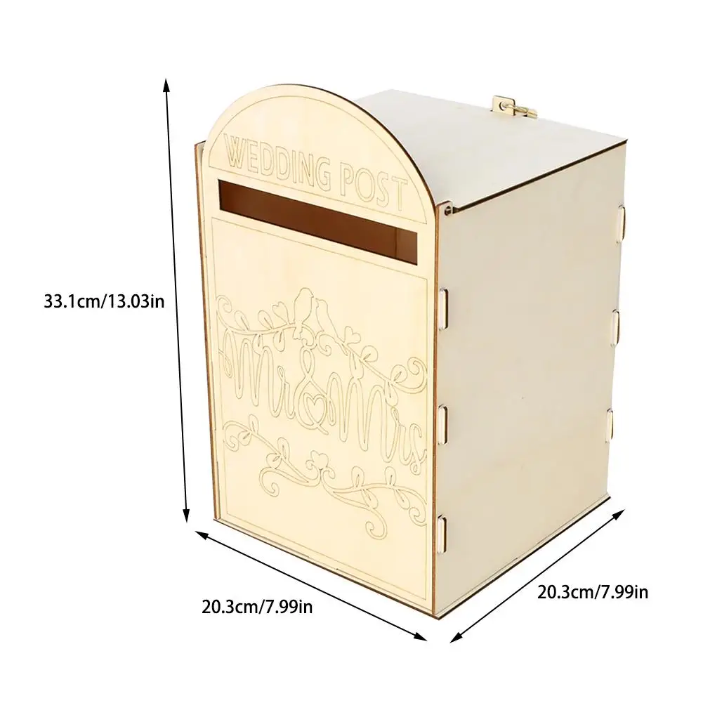 Деревянный почтовый ящик, Королевский почтовый ящик, украшение для свадебной вечеринки, сделай сам, ремесло, почтовый ящик, свадебное украшение