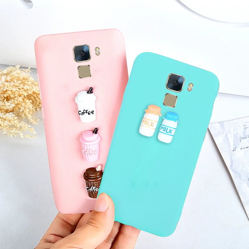 Для huawei Honor 7 чехол Cute 3D Кофе молоко конфеты мягкие ТПУ телефон чехлы для Play/ y5 2018/Y5