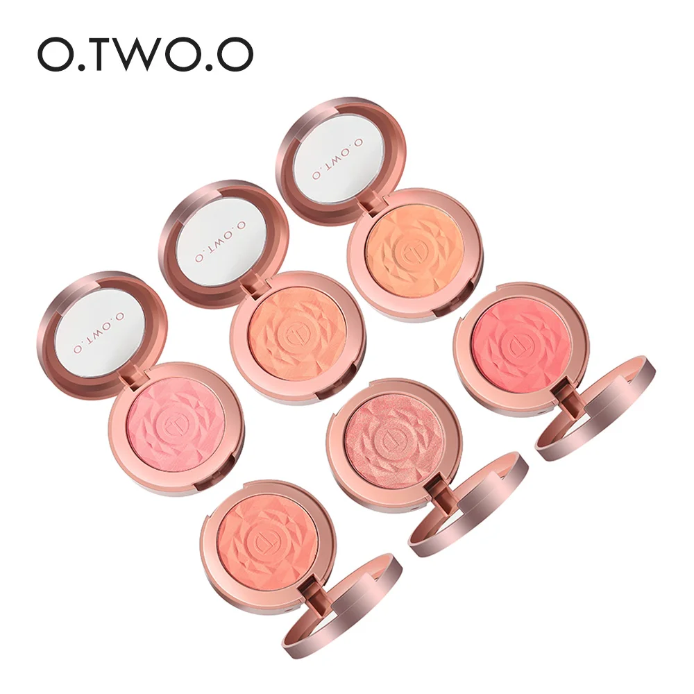 O.TWO.O Blush Cheek Face Blusher Natural Long Lasting Base Makeup Blush Powder Palette With Blush Face Make Up Cosmetic