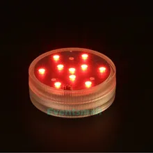 12 шт./лот под ваза свет светодиодный погружной компонентный видеосигнал многоцветный дистанционного cветовой дисплей-подставка для Свадебная вечеринка Таблица Центральным