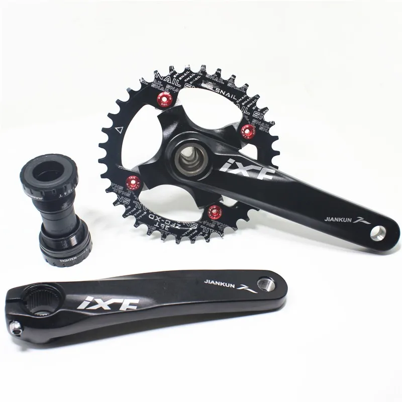 Mtb crankset алюминиевый ЧПУ 32/34/36 т узкий широкий Звезду для велосипедов crankset с кареткой