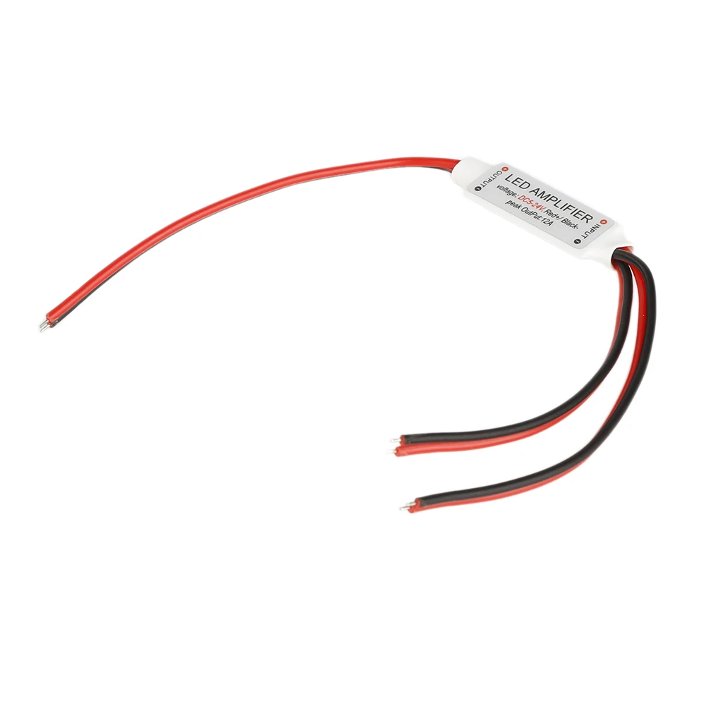 

4 pcs DC12V DC24V 1channel 12A mini led amplifier controller amplificador power accessories used by led strip single color