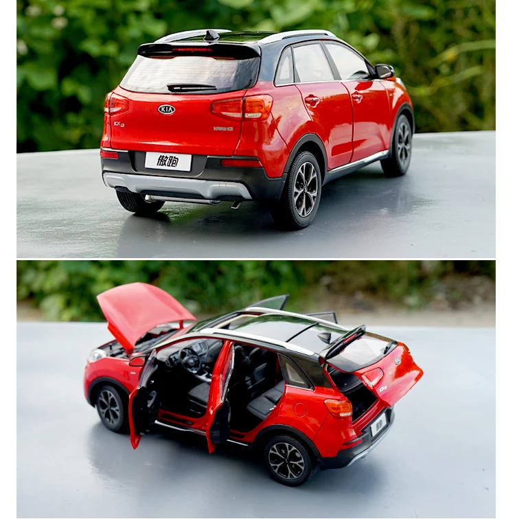 1:18 Dongfeng Yueda KIA KX3 маленький внедорожник сплав модель автомобиля, Литые металлические развивающие игрушки, качественные Подарки