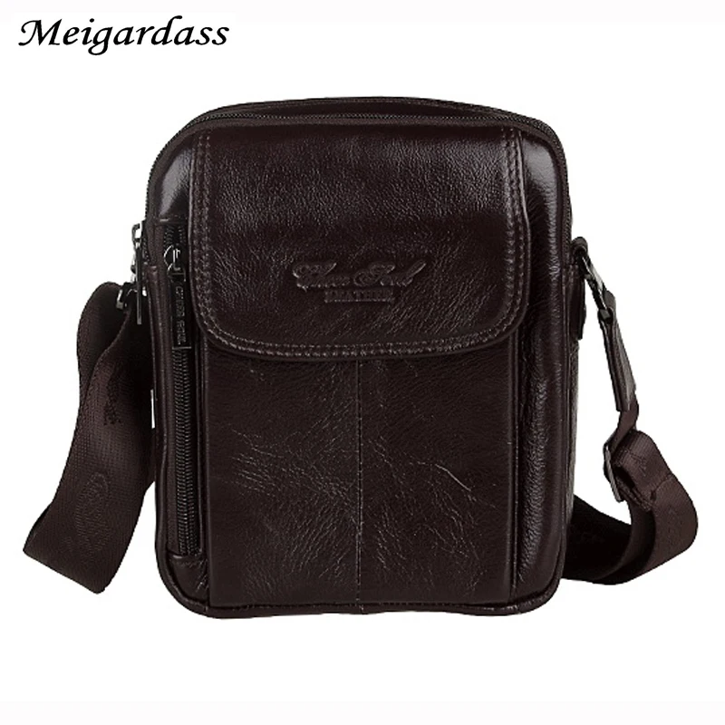 

2017 New pattern Men's Genuine Leather Single Shoulder Strap Pack Travel Bag Cow leather Fashion Handbag