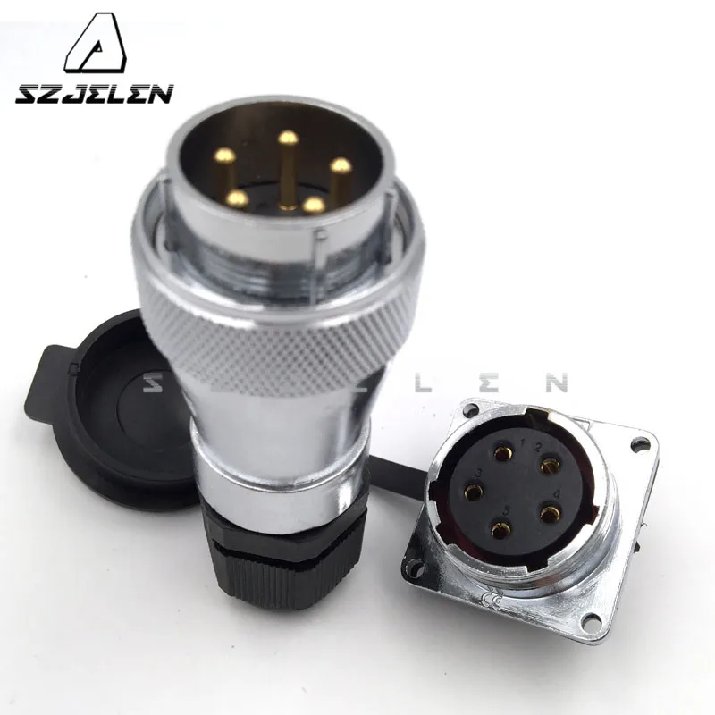 

For SZJELEN WF28 series 5 pin aviation plug socket connector, 5 pin outdoor male female welding waterproof connector