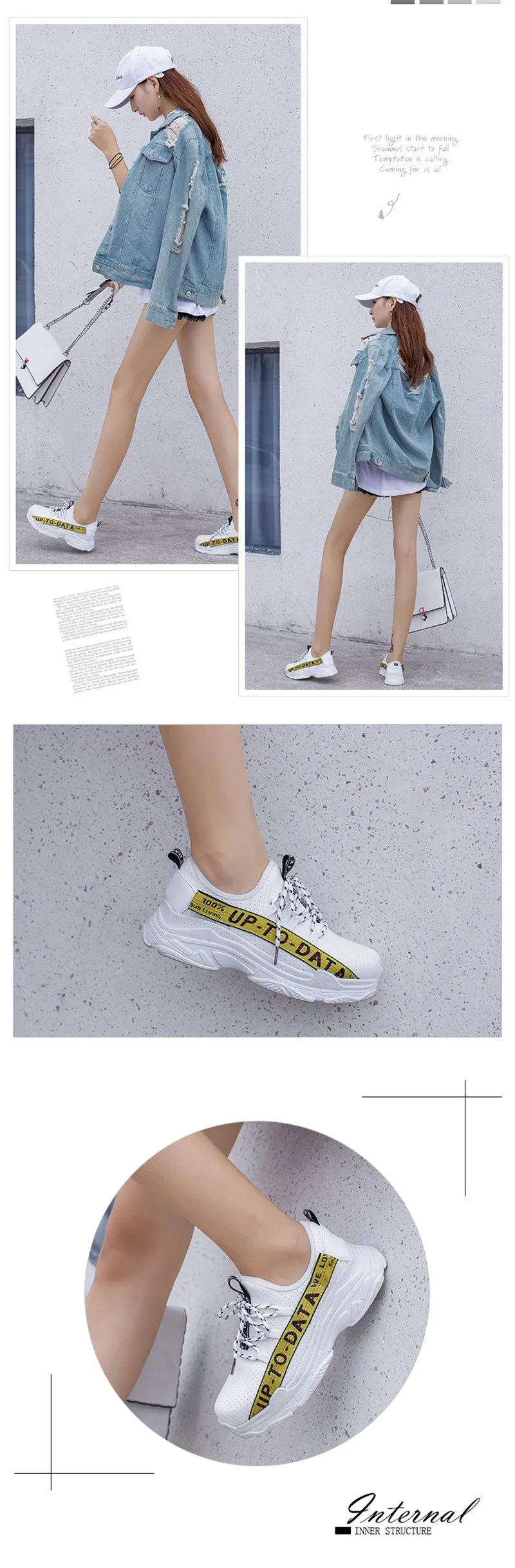 Fashion Korean Women Sneakers Lace Up Platform Shoes Tenis Feminino Casual Shoes Outdoor Walking Shoes Sneakers Women Flats Pink (6)