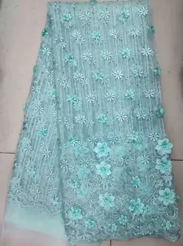 

Embroidered Net Fabric with beads With super Quality Sophia-3.3116 African Tulle Lace Fabric For party Dress