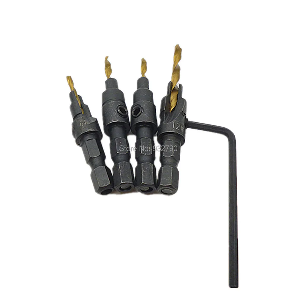 Titanium Drill Drill Press Countersink Set, Boring Bit
