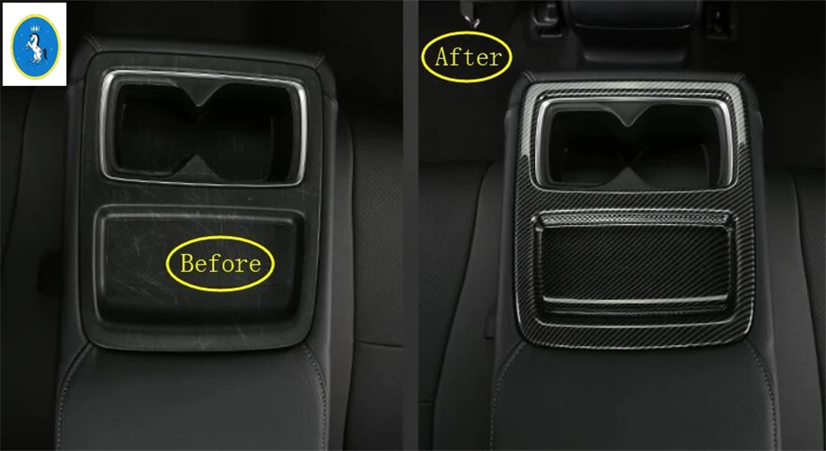 Yimaautotrim авто аксессуар заднего сиденья держатель стаавто крышка отделка Подходит для Honda Accord 10th- матовый/углеродное волокно ABS