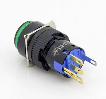 

16MM Switch Automatic Reset Round indicator 5A 220VAC SPDT (1a+1b With LED ) K16-271 DIP5 red colour new and original