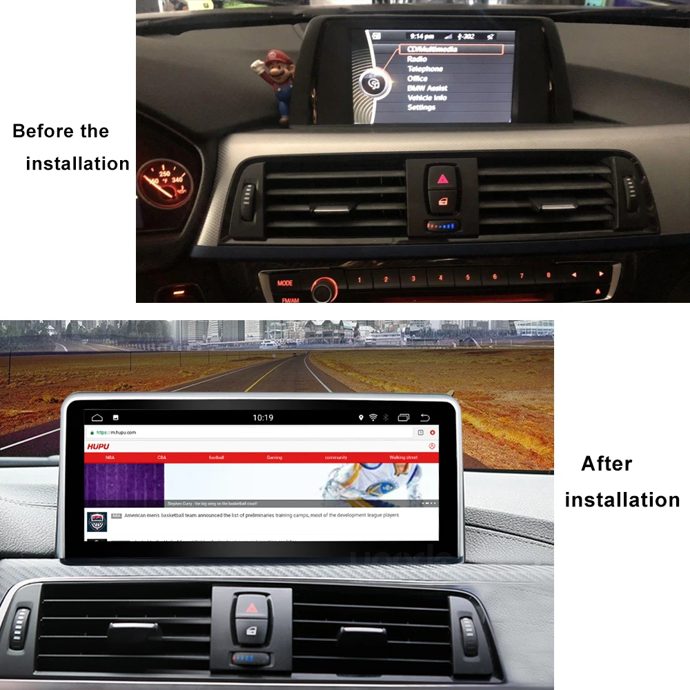 Ugode Android 7 1 автомобильный аудио GPS DVD WIFI плеер 10 25 &quotIPS экран для BMW 3 серии F30 F31 F33 F36 F80