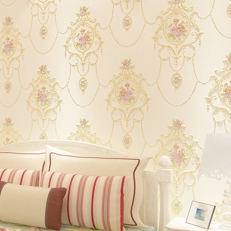 European Big Floral 3D Wallpaper for Walls Mural Non-woven Flower Wall Paper Roll Living Room Bedroom Wallcovering papel pin European Big Floral 3D Wallpaper for Walls Mural Non-woven Flower Wall Paper Roll Living Room Bedroom Wallcovering papel pin