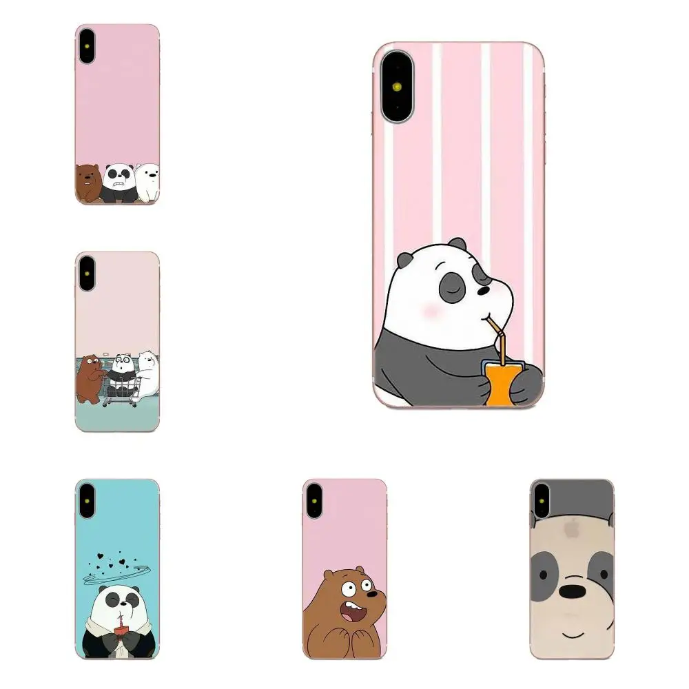 Soft Print Case For Xiaomi Mi3 Mi4 Mi4C Mi4i Mi5 Mi 5S 5X 6 6X A1 Max Mix 2 Note 3 4 Lovely Bare Bears | Мобильные телефоны и
