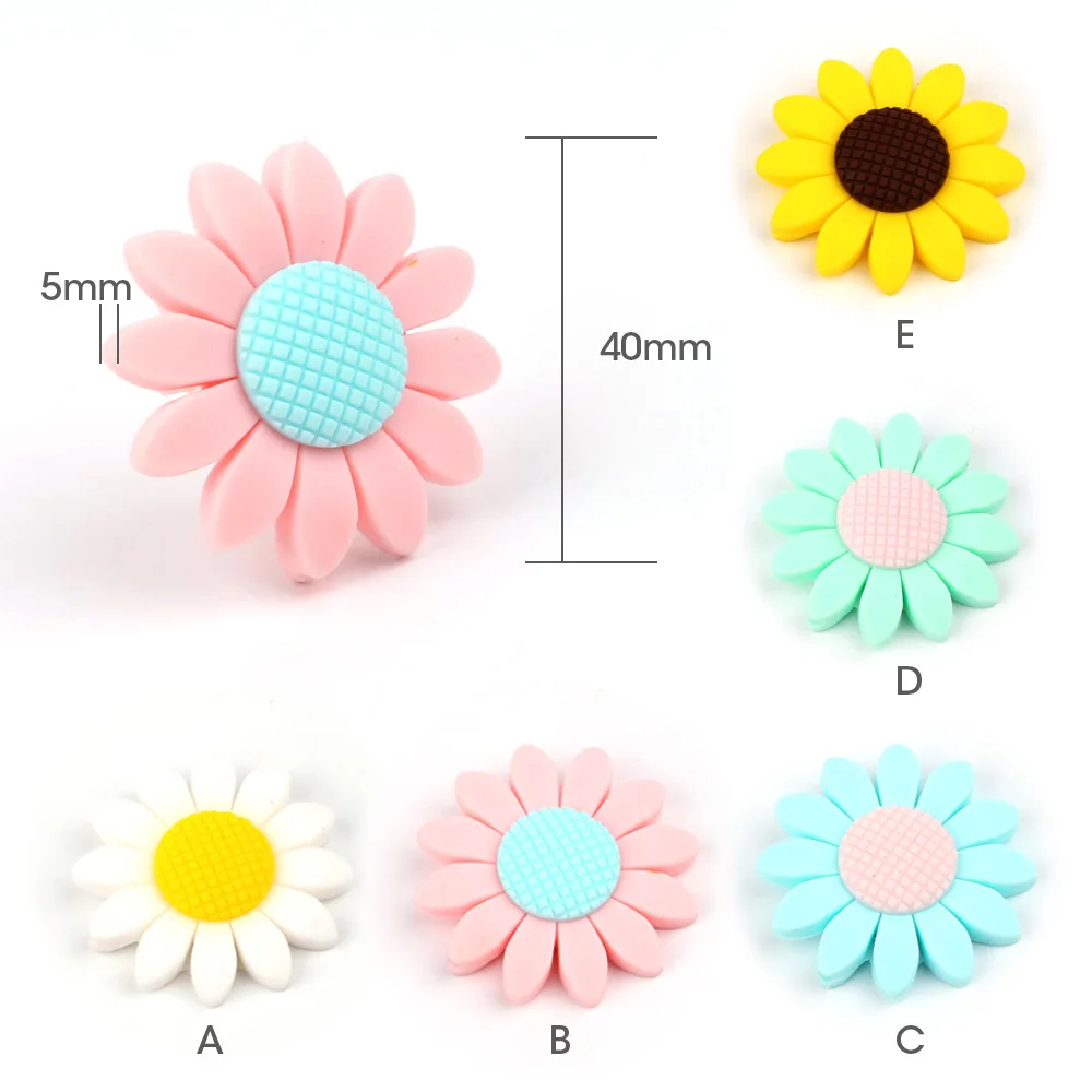 TYRY.HU 5pcs Baby Teething Pacifier Clips Personalized Name Safe Silicone Beads Dummy Chains for Nipples Hot Christmas Gifts