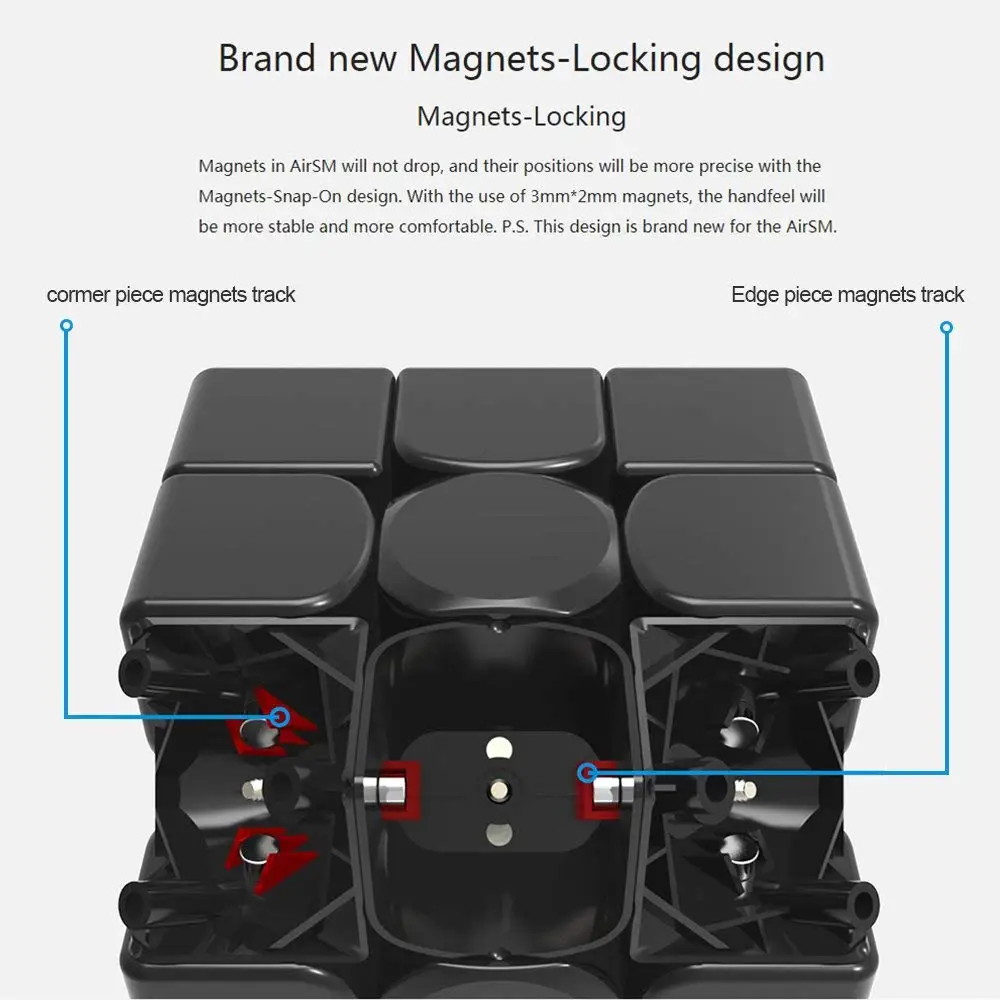 Brinquedos para a Competição D-fantix Cubo Magnético Gan356 3x3x3 Gans Velocidade 3x3 Quebra-cabeça Profissional Gan 356 ar sm 6 gan356 3x3x3 gans cubo velocidade 3x3 quebra-cabeça