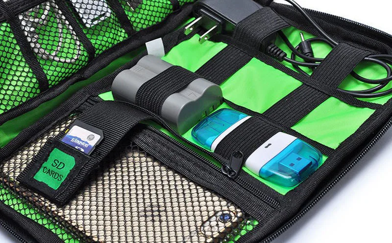 Портативный электронные сумка для цифровых устройств USB мобильного телефона сумка-Органайзер сумка Для мужчин Для женщин водонепроницаемый для дорожных принадлежностей