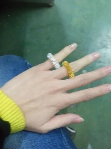100 шт./лот массажное кольцо для пальцев акупунктура, кольца массажер для тела